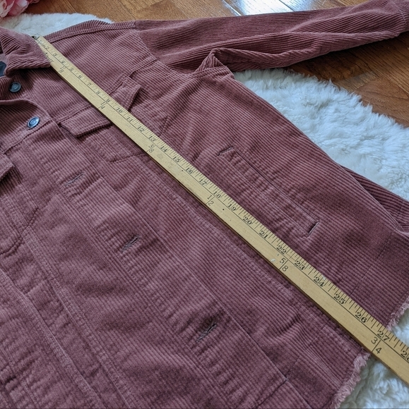 Zara corduroy shirt jacket shacket xs pink - Picture 14 of 14